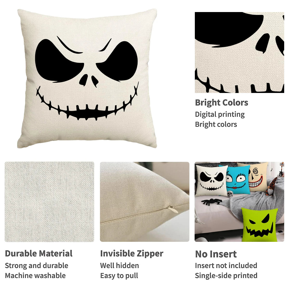 SpookCushion™ – Halloween Pillow Covers for Sofa & Home Décor