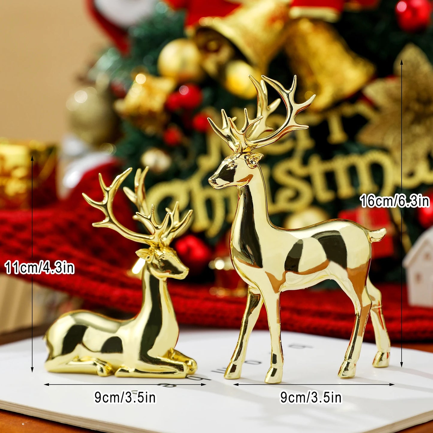 AureliaFawn – Mother & Baby Deer Sculpture Set