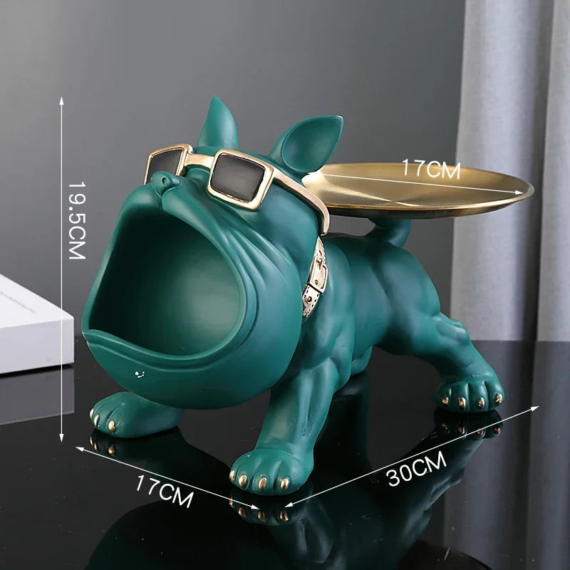 ArtisanBulldog™ – Handcrafted-Style Resin Dog Ornament for Modern Homes