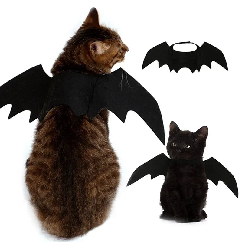 PawBat™ Cosplay – Black Bat Wings Pet Costume for Halloween Parties