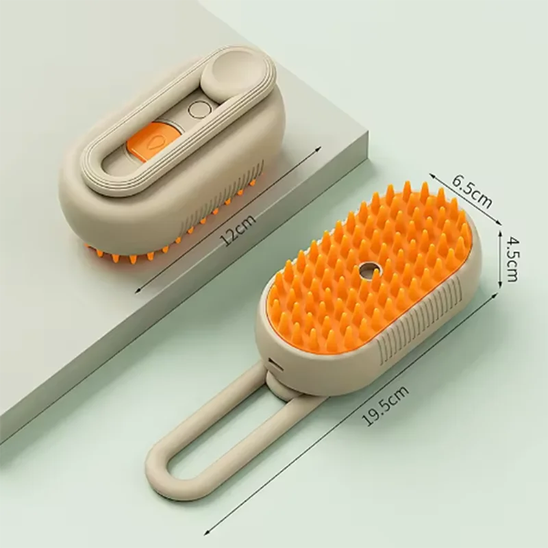 SteamPaws™ – 3-in-1 Electric Grooming Brush with Spray & Massage