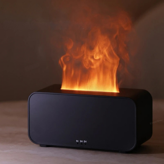 GlowAroma™ – Colourful Flame Humidifier & Essential Oil Diffuser for Home