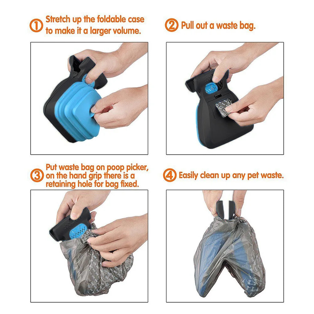 PoochPick™ – Foldable Pooper Scooper with Eco Bags for Dogs