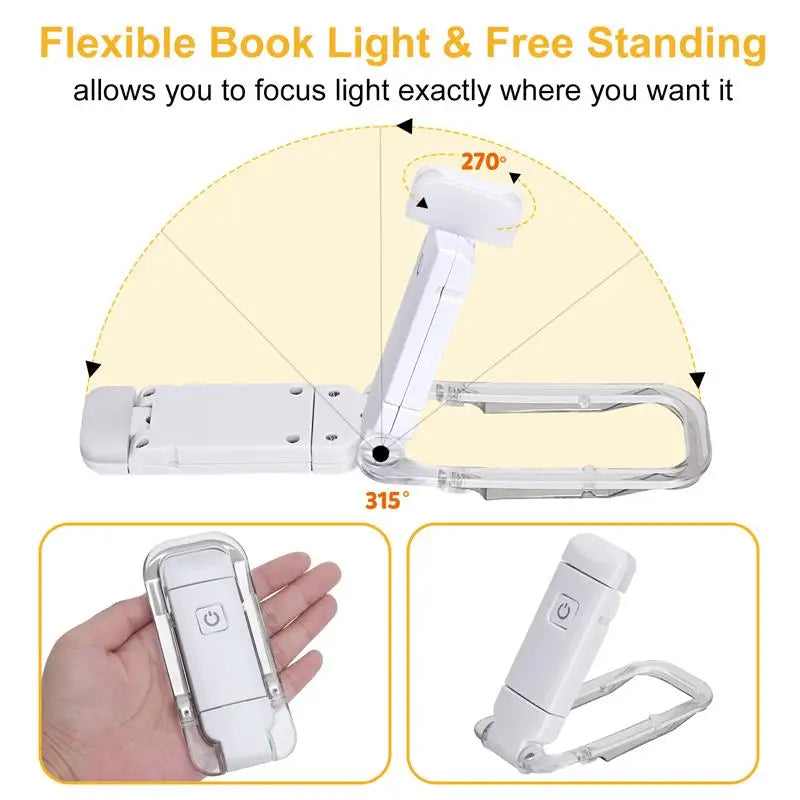 PageBeam™ – Portable Clip-On Reading Light & Bookmark Lamp
