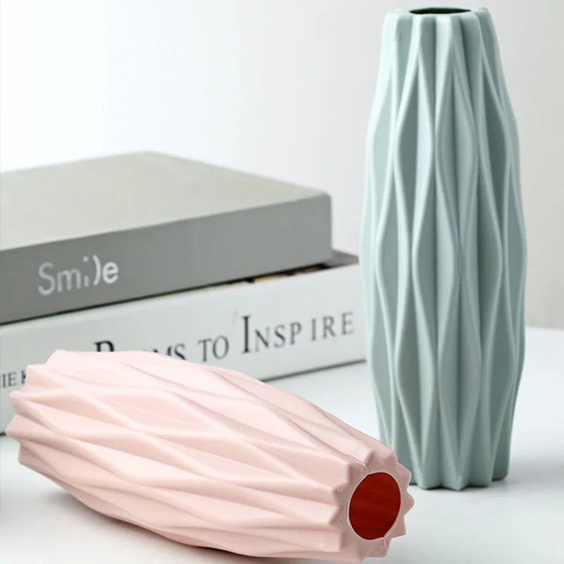 Rustic Ceramic Vase Set for Modern Farmhouse Décor