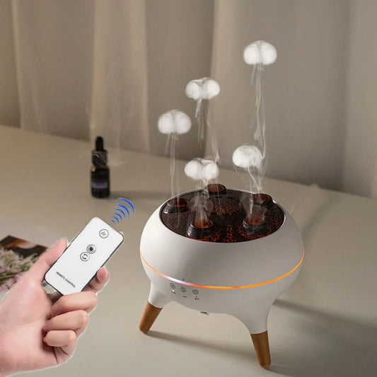 AquaLume™ – Jellyfish Air Humidifier with Aromatherapy & Remote Control