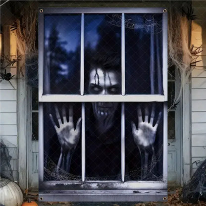 FrightFrame™ – Super Scary Halloween Door & Window Decoration