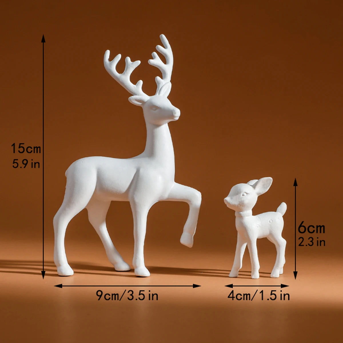 AureliaFawn – Mother & Baby Deer Sculpture Set