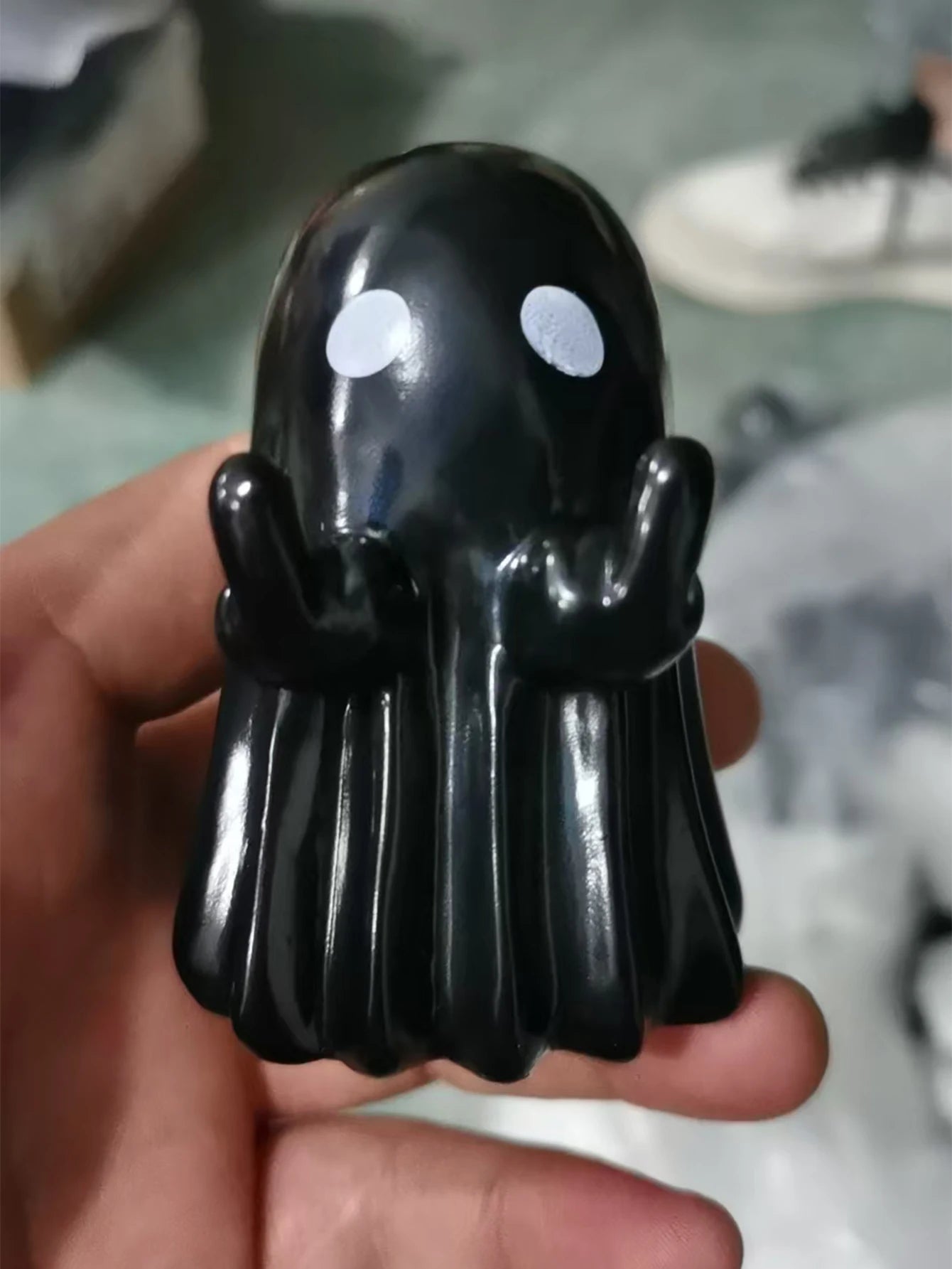 BooFlipper™ – Funny Middle Finger Ghost Figurine for Table & Shelf