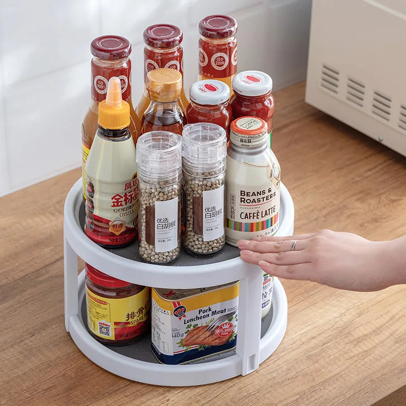 KitchenGlide™ – Multi-Functional 360° Rotatable Organiser