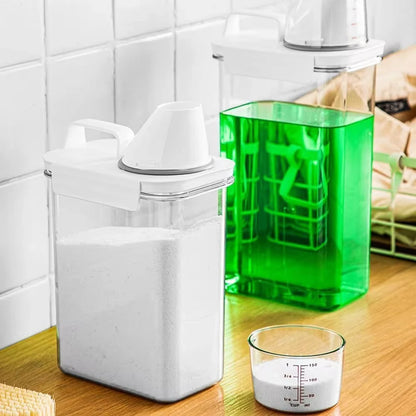 ClearTidy™ – Washing Powder & Liquid Detergent Dispenser with Lid