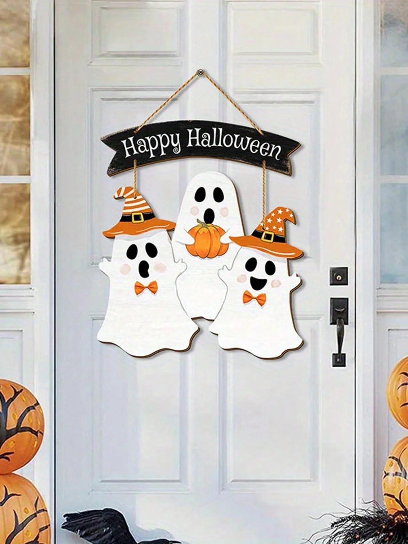 Boo & Bloom™ – Spooky Ghost & Pumpkin Door Décor for Indoors & Outdoors
