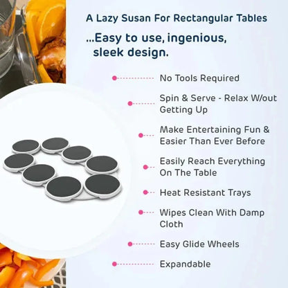 SmartTurn™ – The Expandable 360° Rotating Table Tray