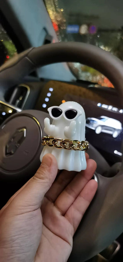 BooFlipper™ – Funny Middle Finger Ghost Figurine for Table & Shelf