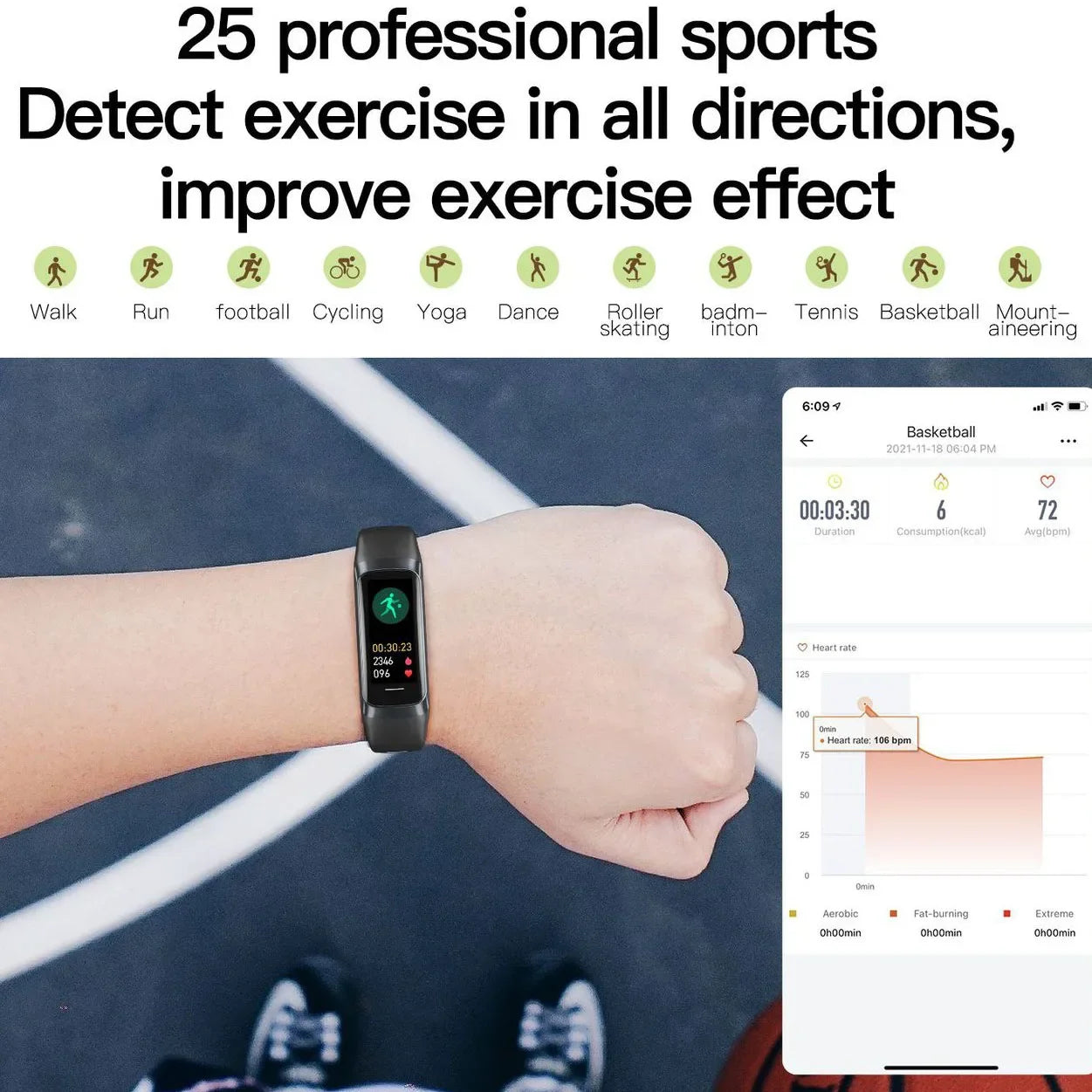 CoreTrack™ – Unisex AMOLED Smart Band for Sport & Wellness