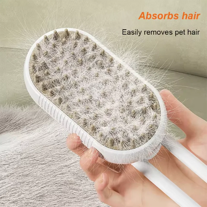 SteamPaws™ – 3-in-1 Electric Grooming Brush with Spray & Massage