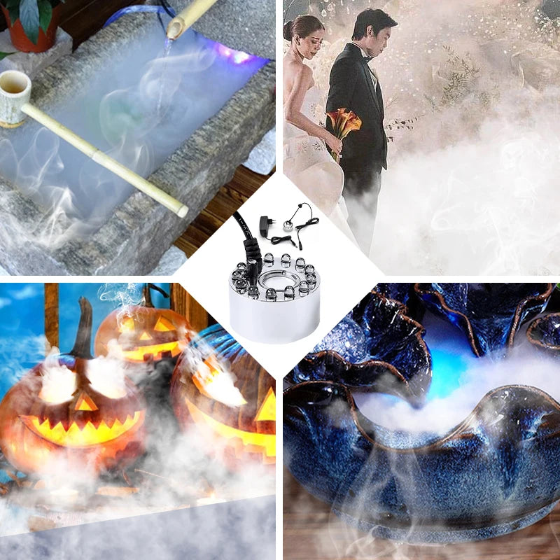 SpookGlow™ – Mini LED Pumpkin Fogger & Water Fountain for Festive Decor