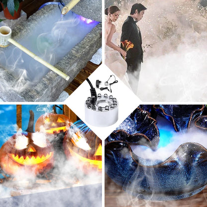 SpookGlow™ – Mini LED Pumpkin Fogger & Water Fountain for Festive Decor