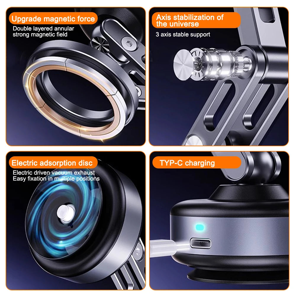 FlexiGrip™ Pro – X93 Magnetic Phone Holder for Car, Kitchen & Gym Use
