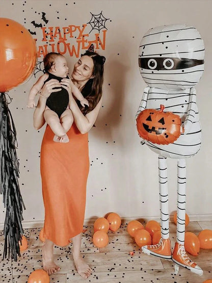 BooBlast™ – Mummy & Pumpkin Halloween Party Balloon Decoration