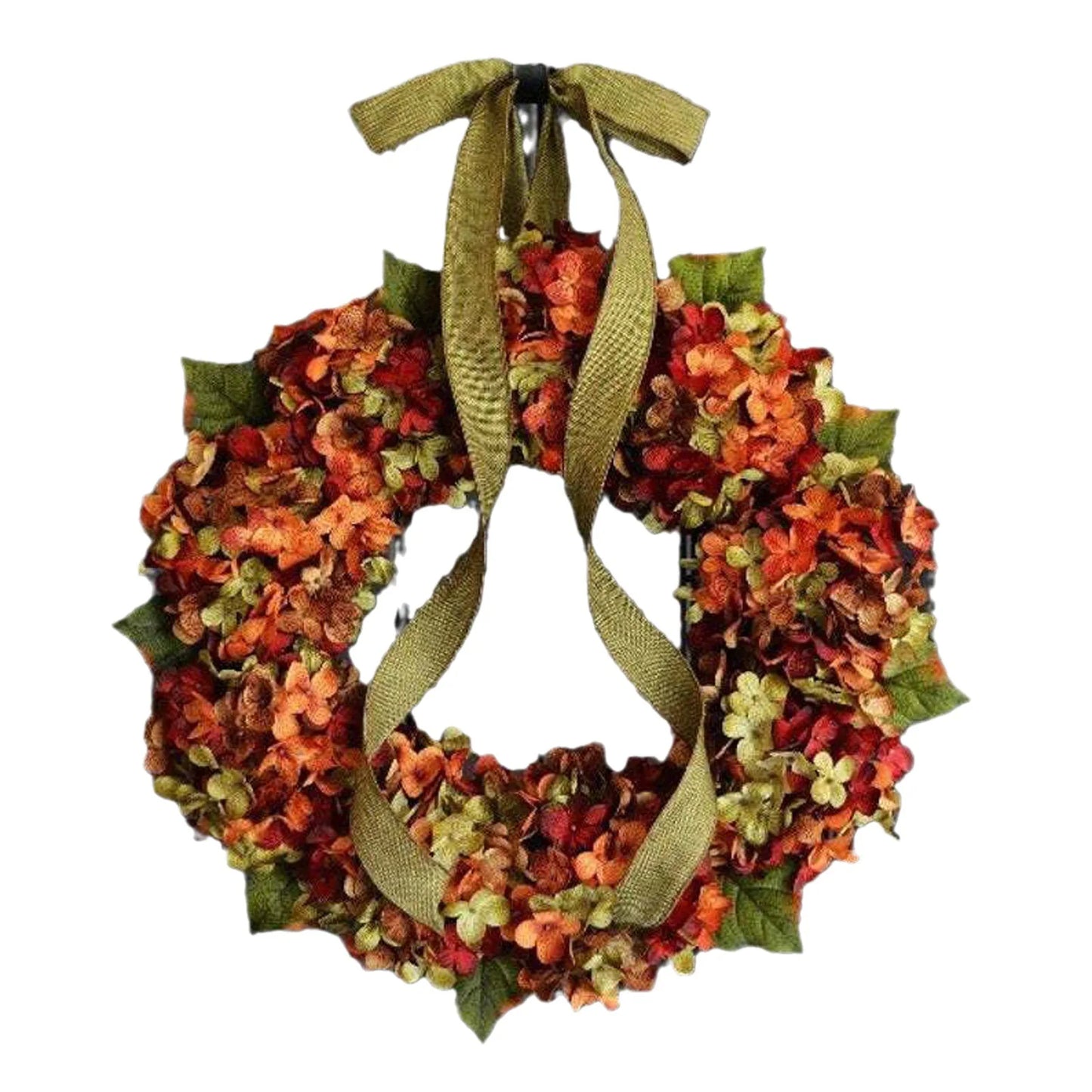 Harvest Bloom™ – Classic Autumn Wreath with Hydrangea Flowers