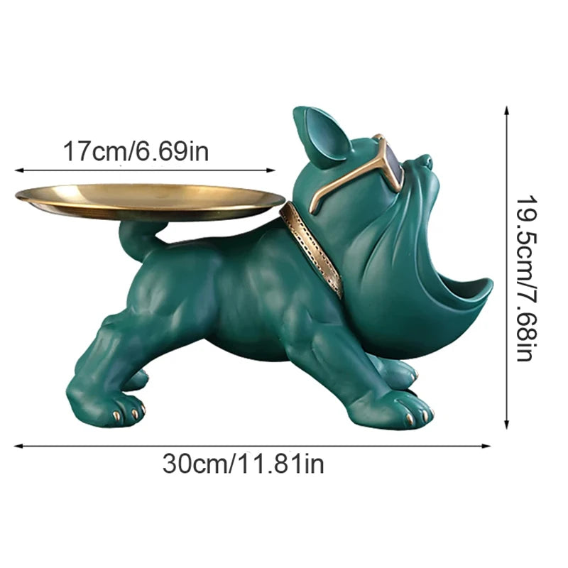 ArtisanBulldog™ – Handcrafted-Style Resin Dog Ornament for Modern Homes