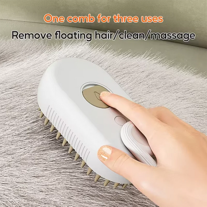 SteamPaws™ – 3-in-1 Electric Grooming Brush with Spray & Massage