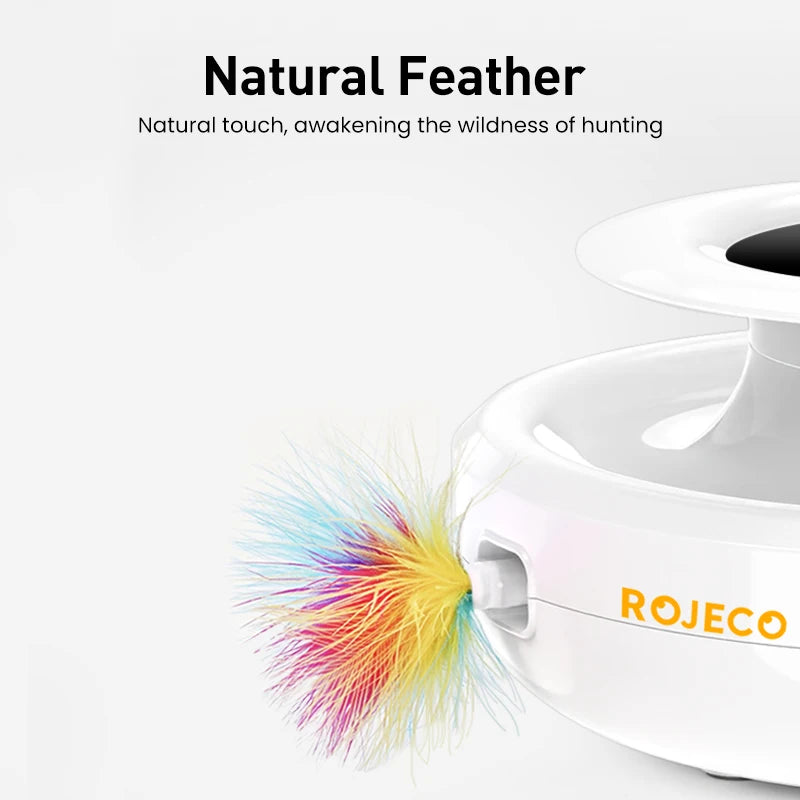 WhiskerWhirl 2-in-1 Smart Feather & Ball Toy for Cats and Dogs