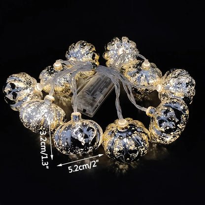 FrightFest™ – 1.5M Halloween LED Horror String Lights with Skulls & Spiders