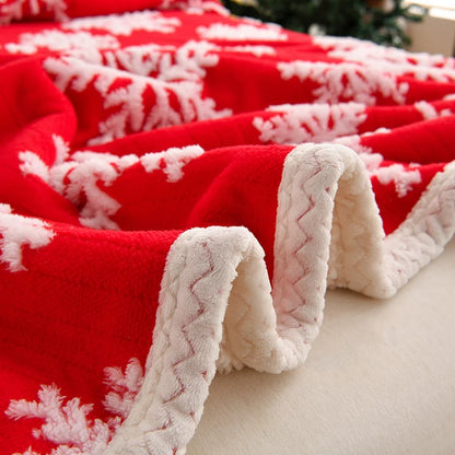NordicFlake – Faux Wool Warm Throw for Christmas & Winter Nights
