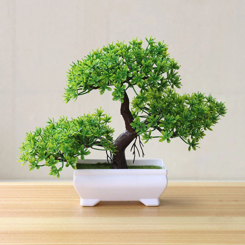 TranquilTree™ – Lifelike Artificial Bonsai in Pot for Home & Office Décor