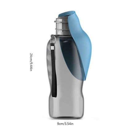 PawHydrate™ – Foldable Pet Water Bottle with Leaf Cup for Travel & Walking