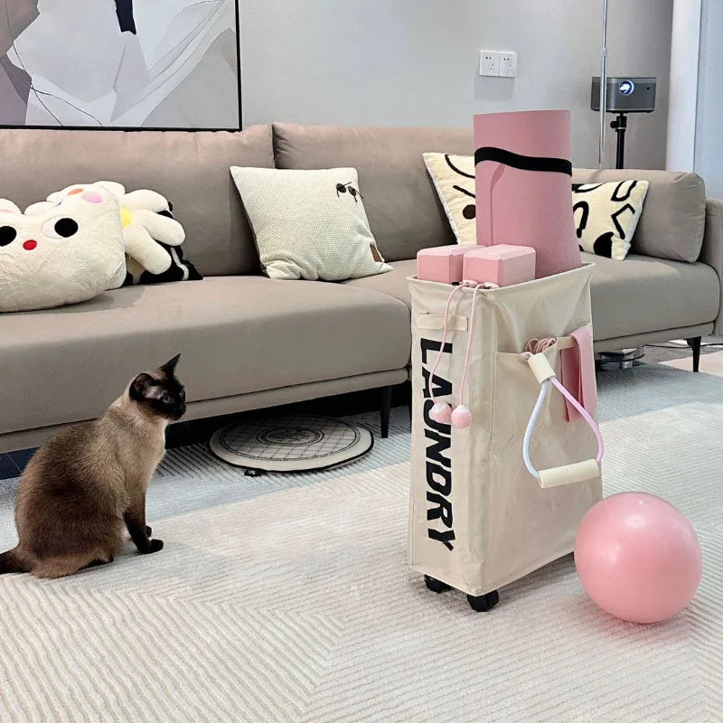 FlexiTote™ – Multifunctional Laundry & Storage Basket with Wheels