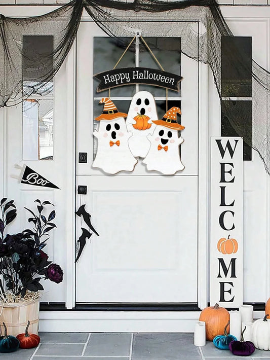 Boo & Bloom™ – Spooky Ghost & Pumpkin Door Décor for Indoors & Outdoors
