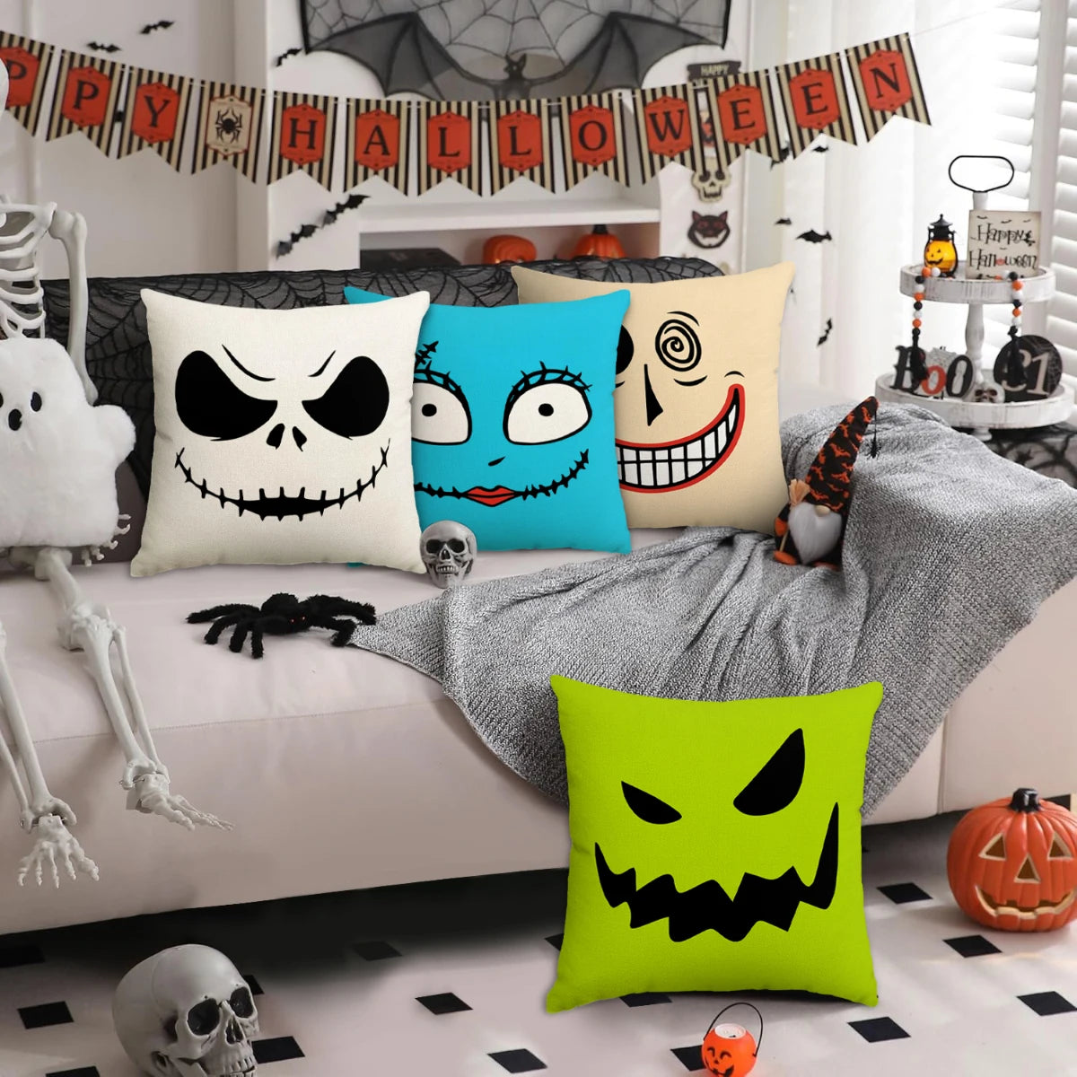 SpookCushion™ – Halloween Pillow Covers for Sofa & Home Décor