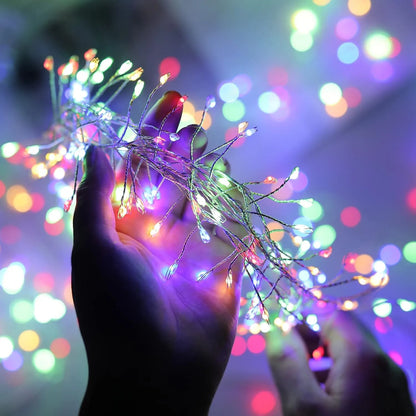 GlowCascade – USB Firecracker Fairy Lights with Remote Control