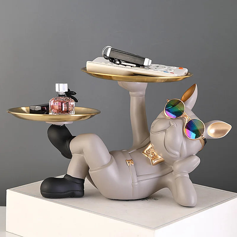 RegalBulldog™ – Decorative Dog Statue for Home & Office Interiors