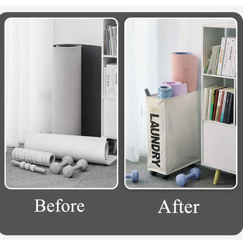 FlexiTote™ – Multifunctional Laundry & Storage Basket with Wheels