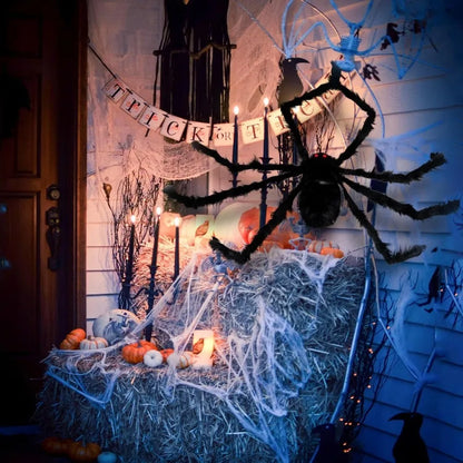CreepyCrawl™ – Giant Halloween Spider Decoration for Indoor & Outdoor