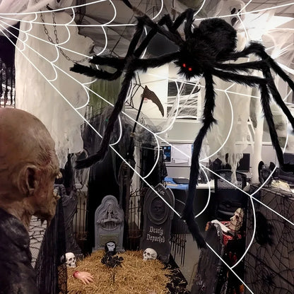 CreepyCrawl™ – Giant Halloween Spider Decoration for Indoor & Outdoor
