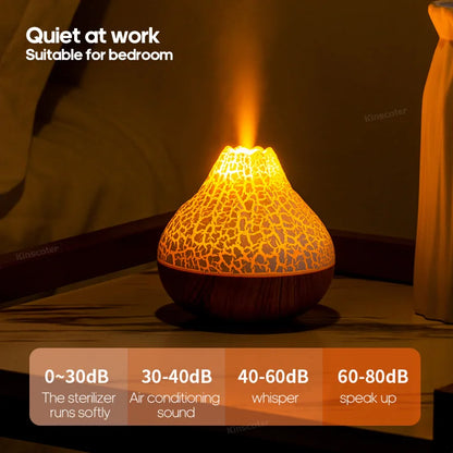 Desktop Volcano Air Humidifier with LED Mood Lights