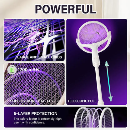 Insectra™ 3500V – 5-in-1 Rechargeable Fly & Mosquito Killer Lamp