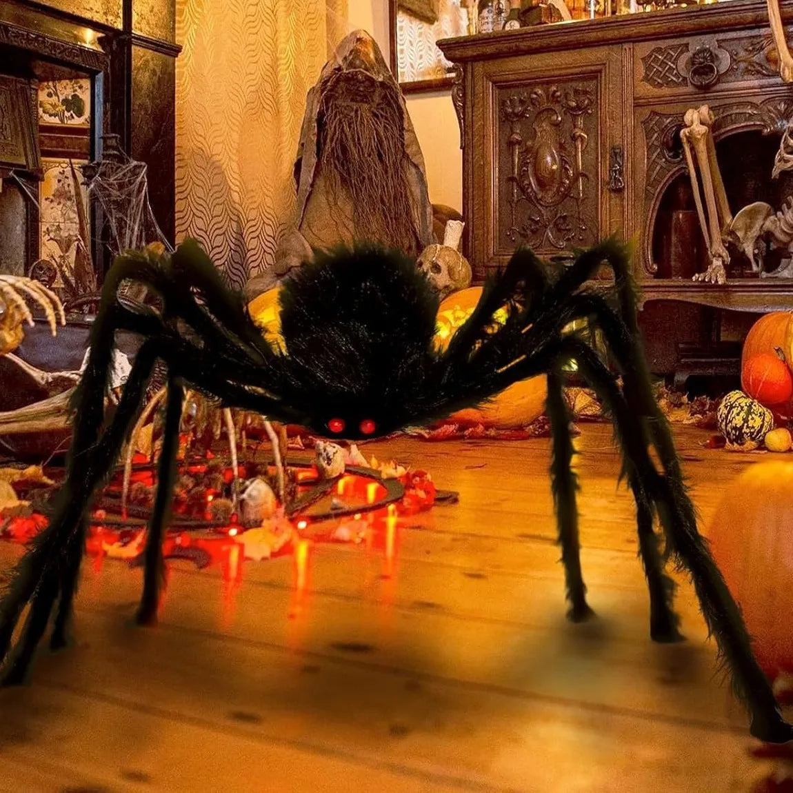 CreepyCrawl™ – Giant Halloween Spider Decoration for Indoor & Outdoor