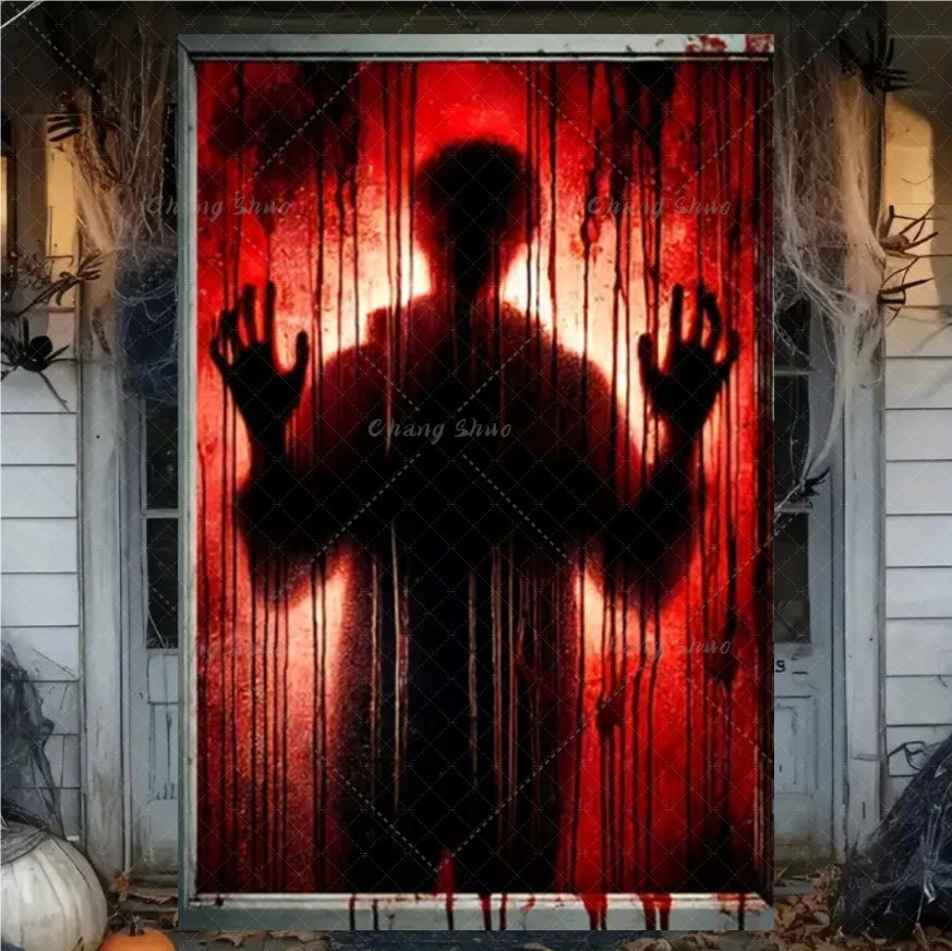 FrightFrame™ – Super Scary Halloween Door & Window Decoration