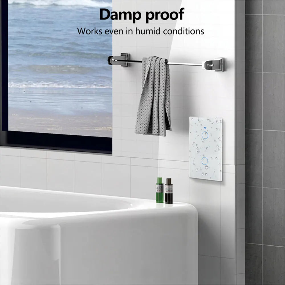 SmartWave™ RF433 – WiFi Touch Light Switch with No Neutral for Alexa & Google