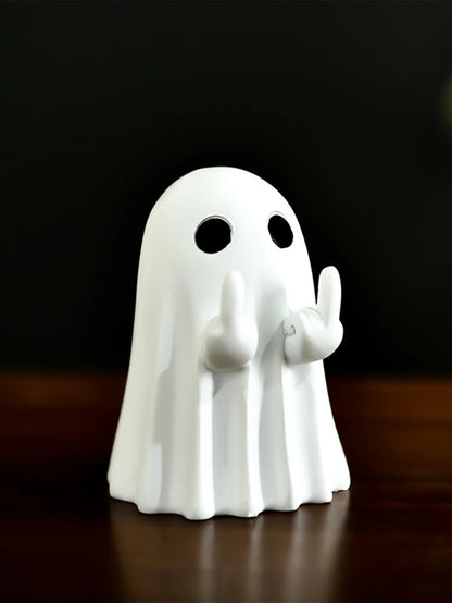 BooFlipper™ – Funny Middle Finger Ghost Figurine for Table & Shelf