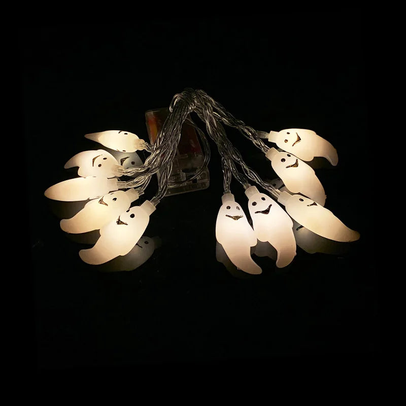 FrightFest™ – 1.5M Halloween LED Horror String Lights with Skulls & Spiders