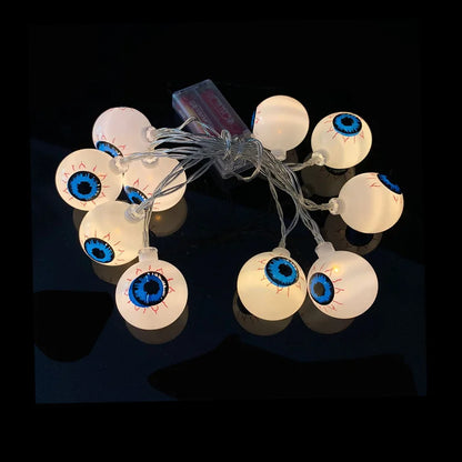 FrightFest™ – 1.5M Halloween LED Horror String Lights with Skulls & Spiders