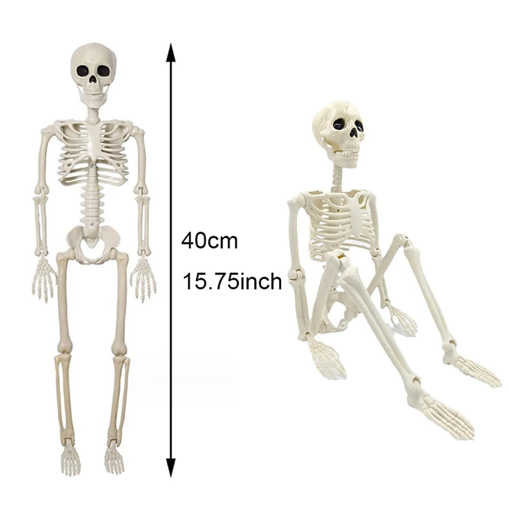 SpineChiller™ – 40cm Posable Human Skeleton Halloween Decoration