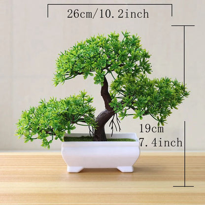 TranquilTree™ – Lifelike Artificial Bonsai in Pot for Home & Office Décor
